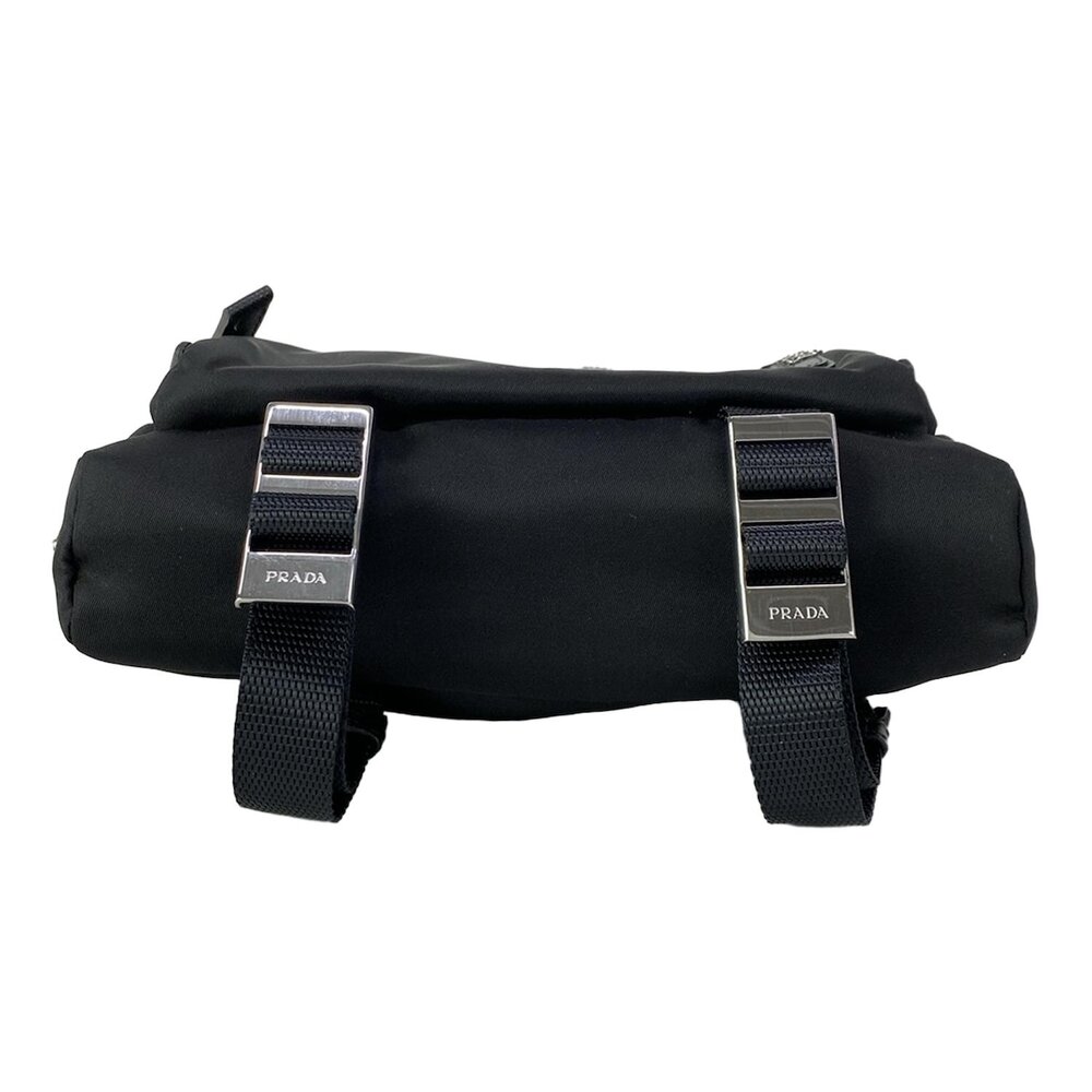 Prada Shoulder Bag 2VH043 Black Navy Multi Nylon Leather - Picture 5 of 15